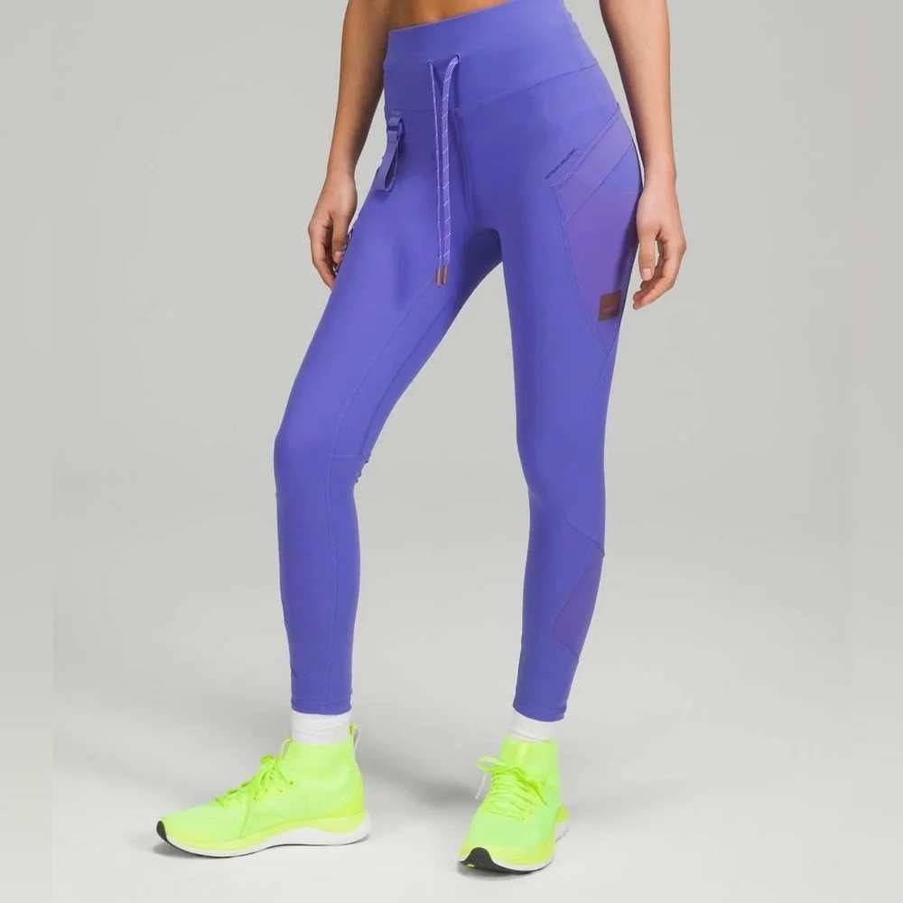 Lululemon Cargo Hiking Tights 25 Charged Indigo Purple High Rise Leggings 8 #C